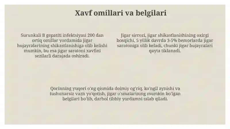 Jigar o'smalari 4