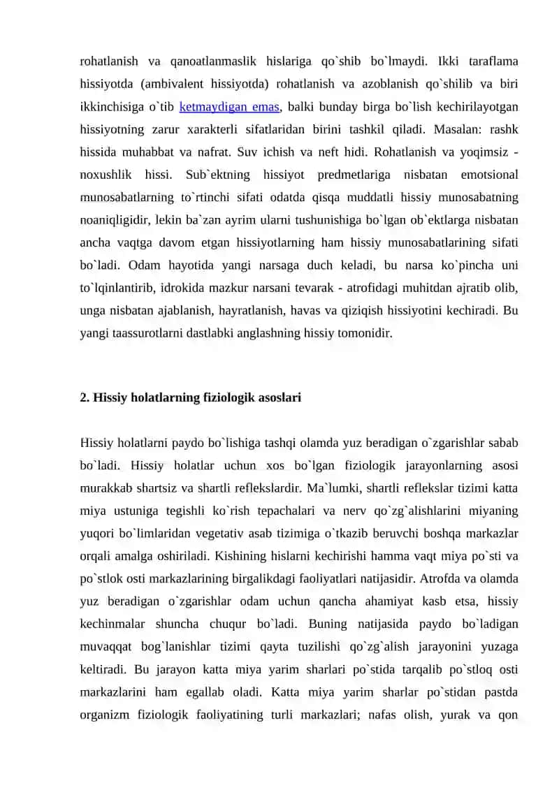 TERAPYERTIK O'ZARO TA'SIRLAR MUHITINI YARATISH HISSIY BO'SHASHISH 4