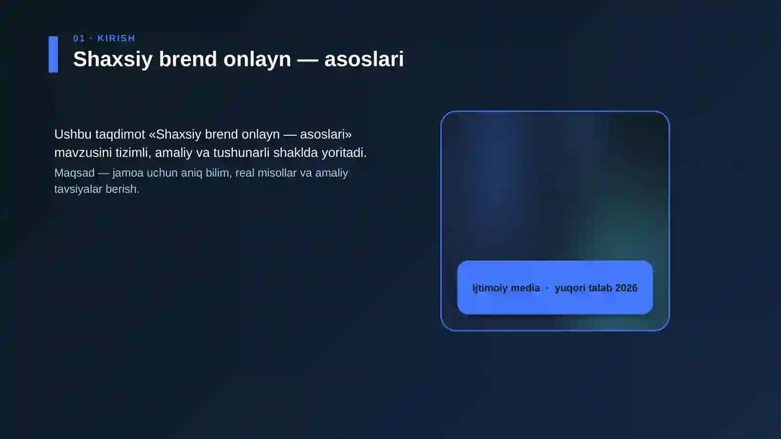 Shaxsiy brend onlayn — asoslari 4