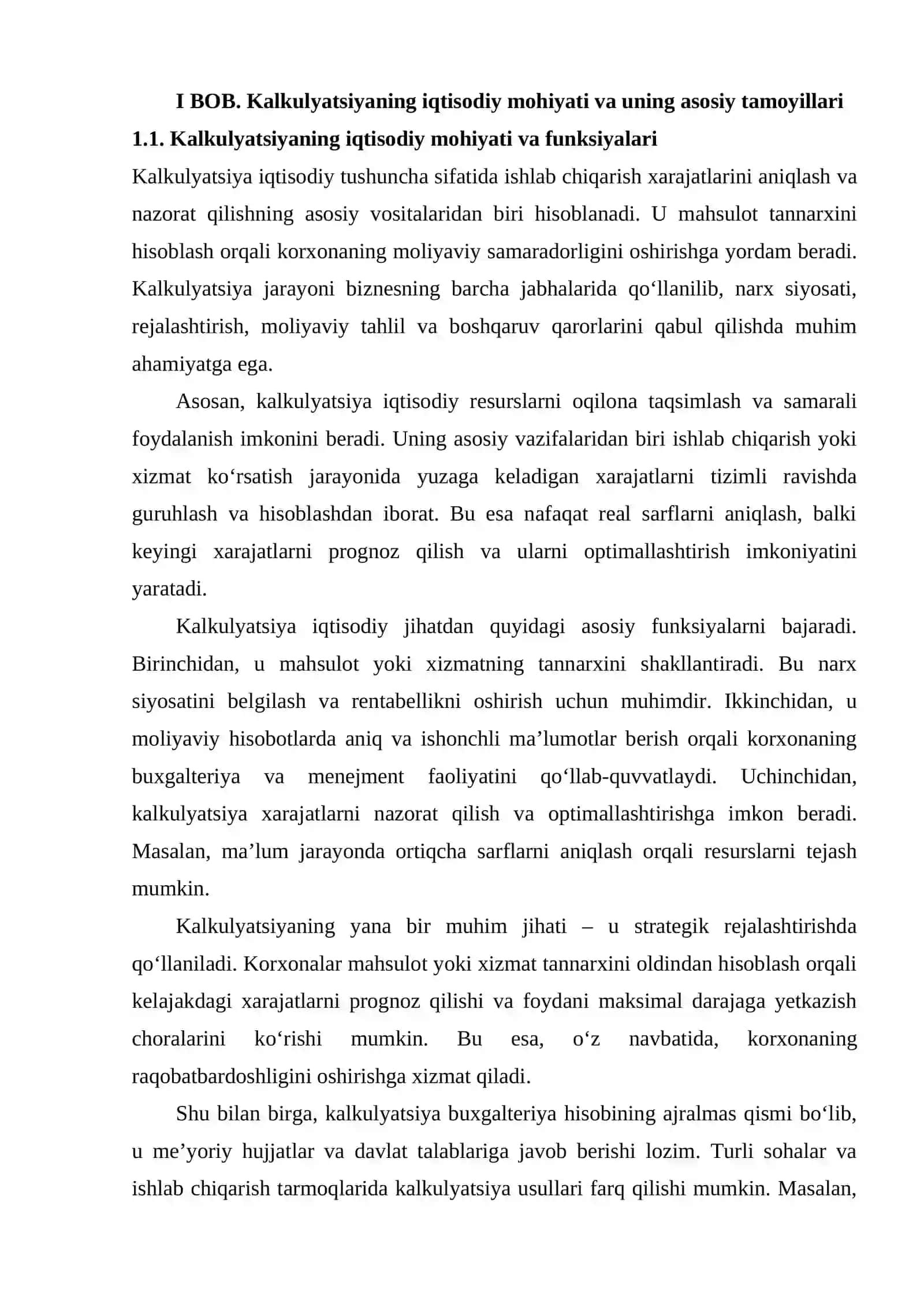 KALKULYATSIYA BUXGALTERIYA HISOBI USULINING ELEMENTI SIFATIDA 4