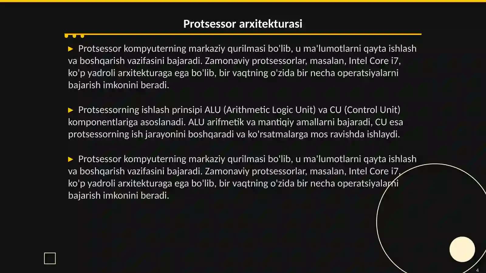 Kompyuterning asosiy qurilmalari vazifalari va unda ishlash prinsplari 4