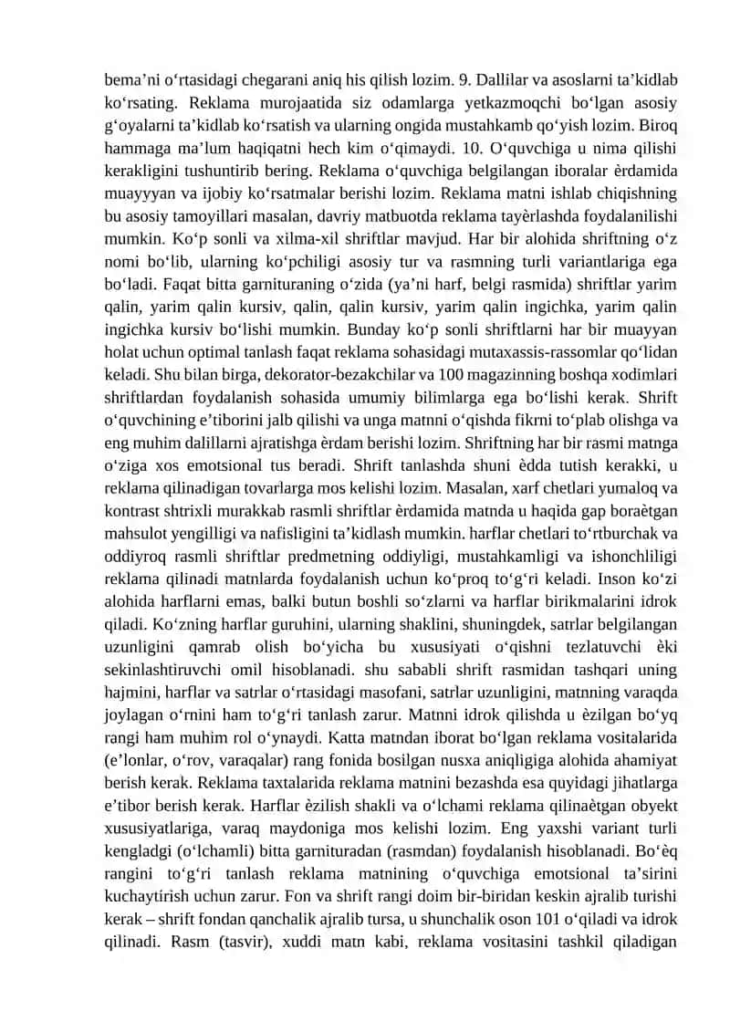 Reklama faoliyati 4