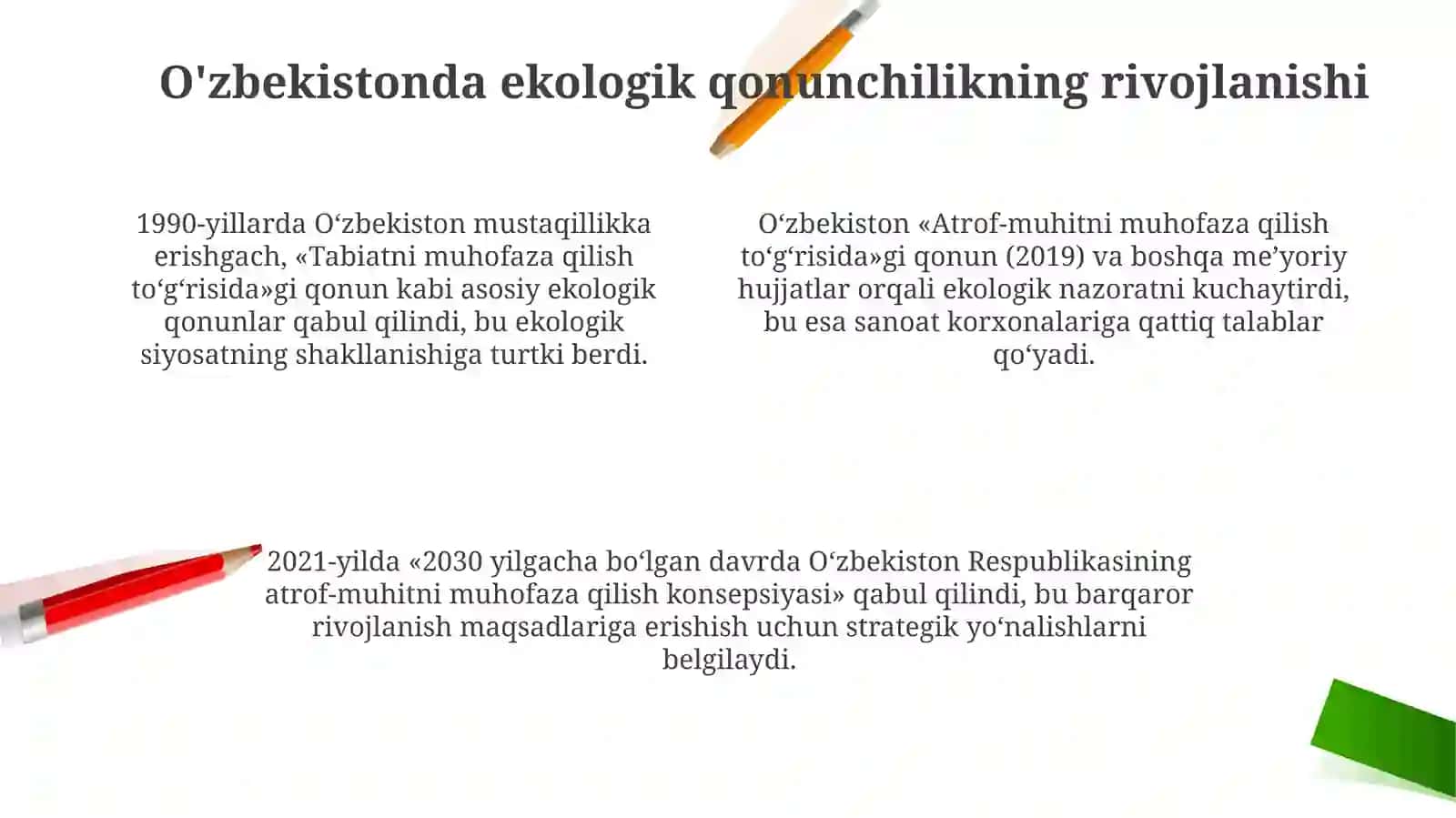 Ekologik qonunchilik va xalqaro kelishuvlar 4