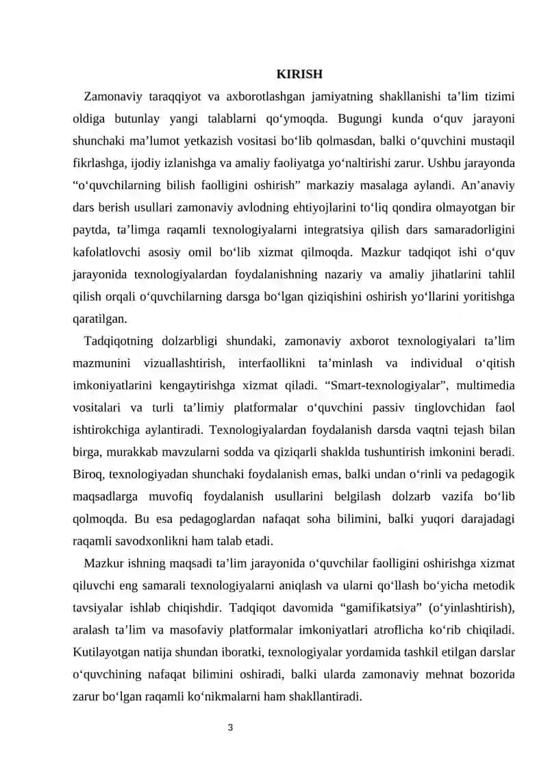 O’quvchilarning faolligini oshirishda texnologiyalardan foydalanish 4
