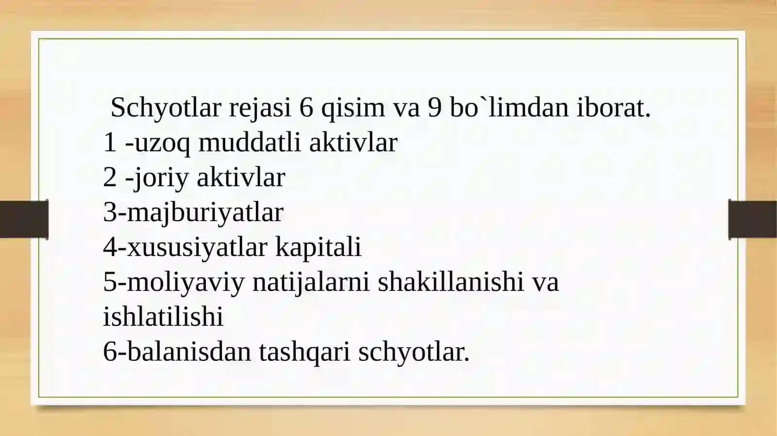 Buxgalteriyahisobiningschyotlarrejasi 4