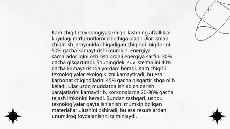 Sut mahsulotlarini kam chiqitli texnologiyalar asosida ishlab chiqarish 4