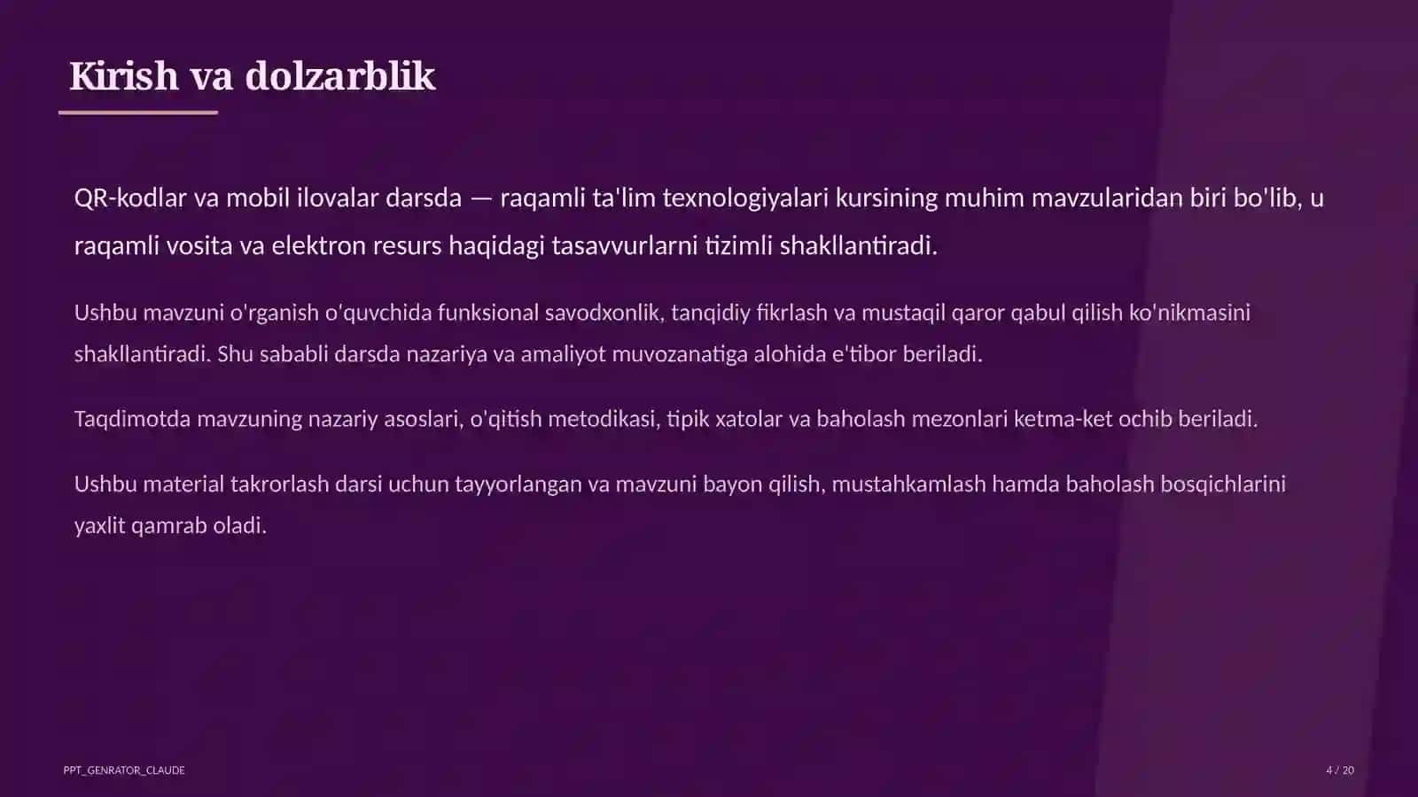QR-kodlar va mobil ilovalar darsda 4