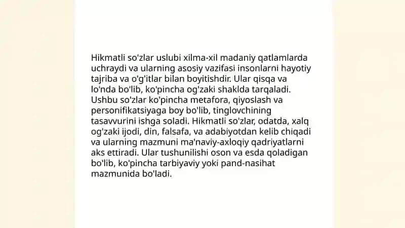 Ibora maqol matal hikmatli so'z va evfemizmlarning uslubiy xususiyatlari ppt 4