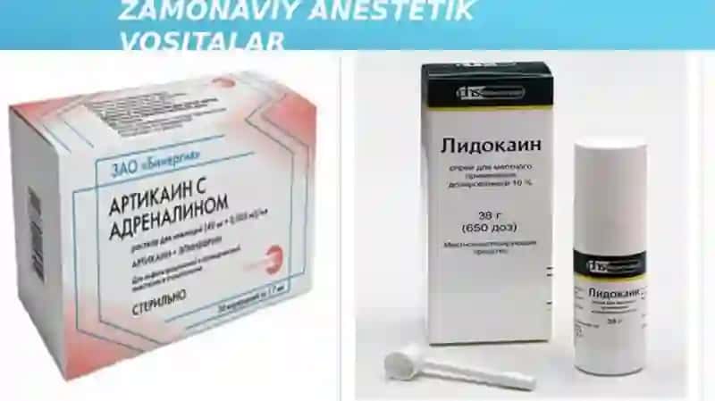 Zamonaviy anesteziya vositalari 4