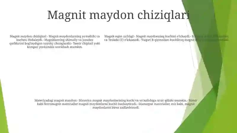Magnit Maydon Energiyasi Va Uning Zichligi 4