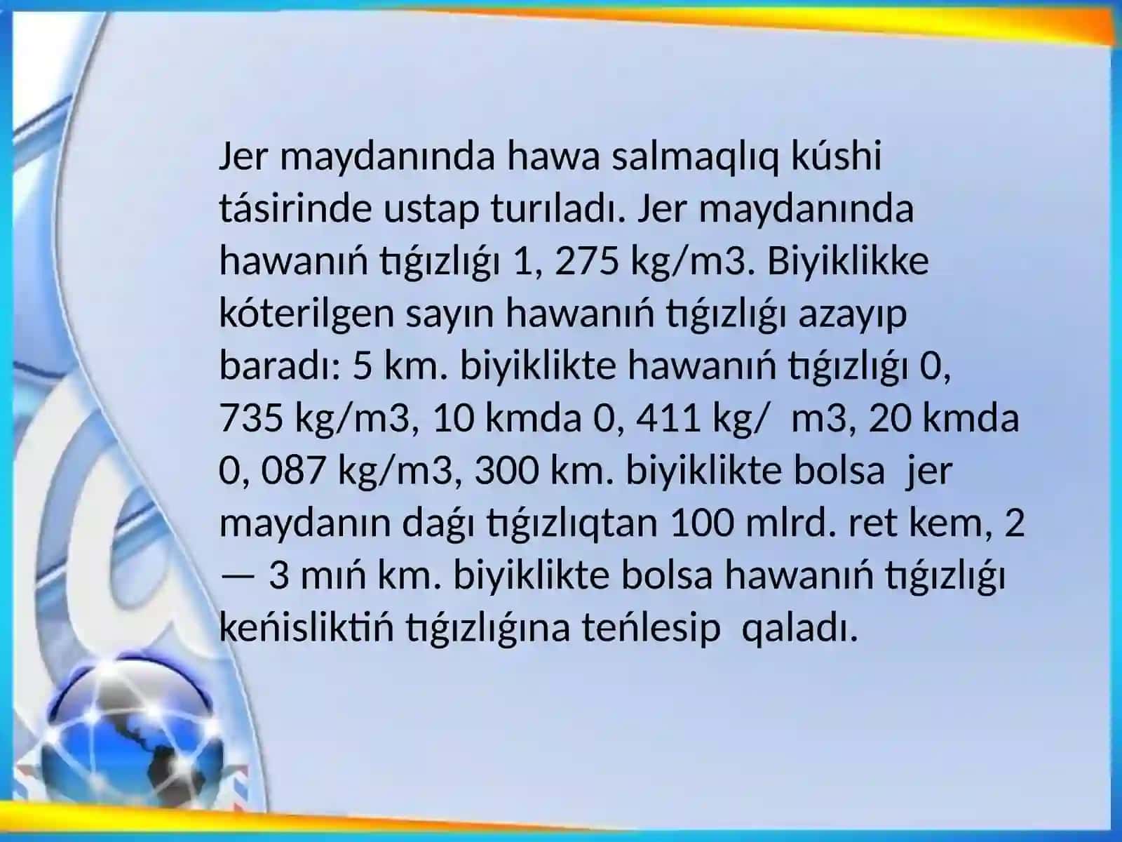 Atmosferadaǵı ıǵallıq 4