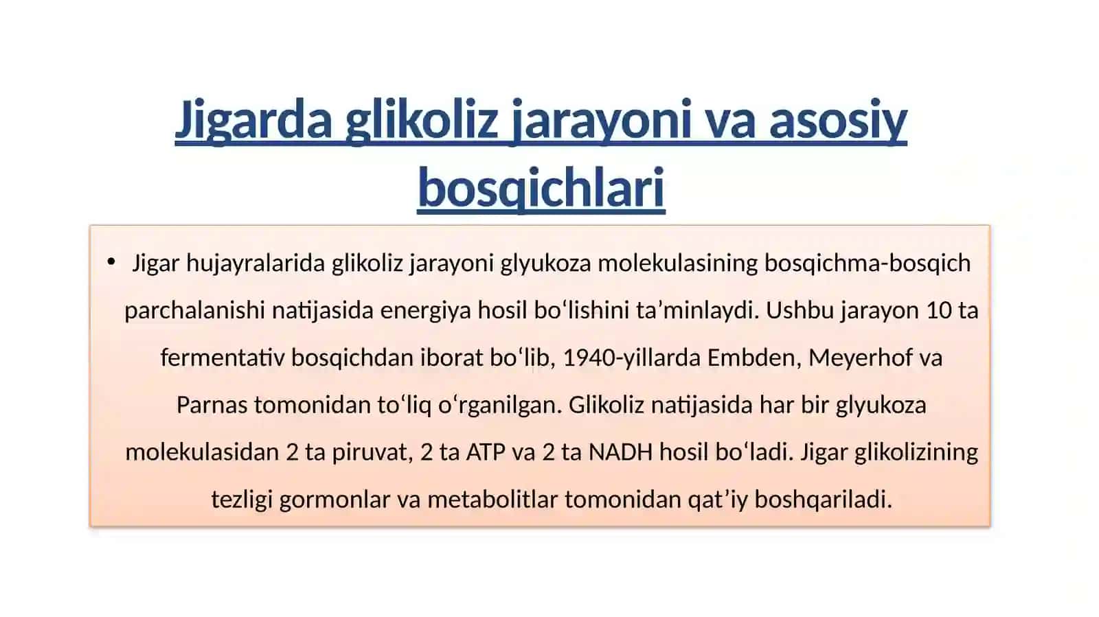 Jigardaglikolizvaglikoneogenezniboshqarilishi.Katexolaminlarvaglyukokortikoidlarninguglevodlaralmashinuvigata’siri 4