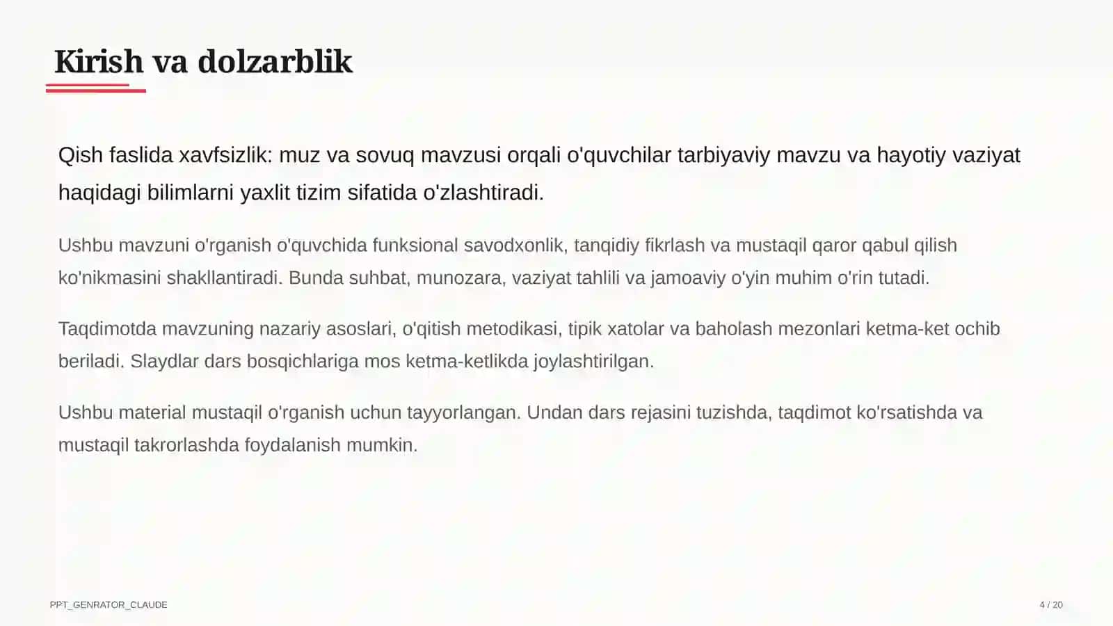 Qish faslida xavfsizlik: muz va sovuq 4