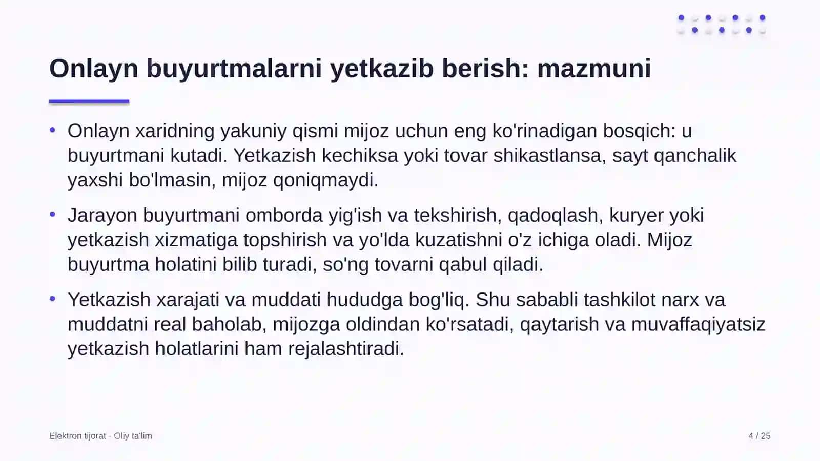savdoda onlayn buyurtmalarni yetkazib berish 1908 4