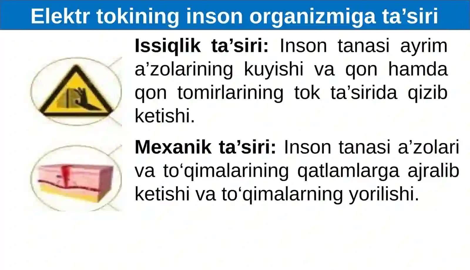 FIZIKA 8-sinf ELEKTR KUCHLANISH VA UNI O‘LCHASH 4
