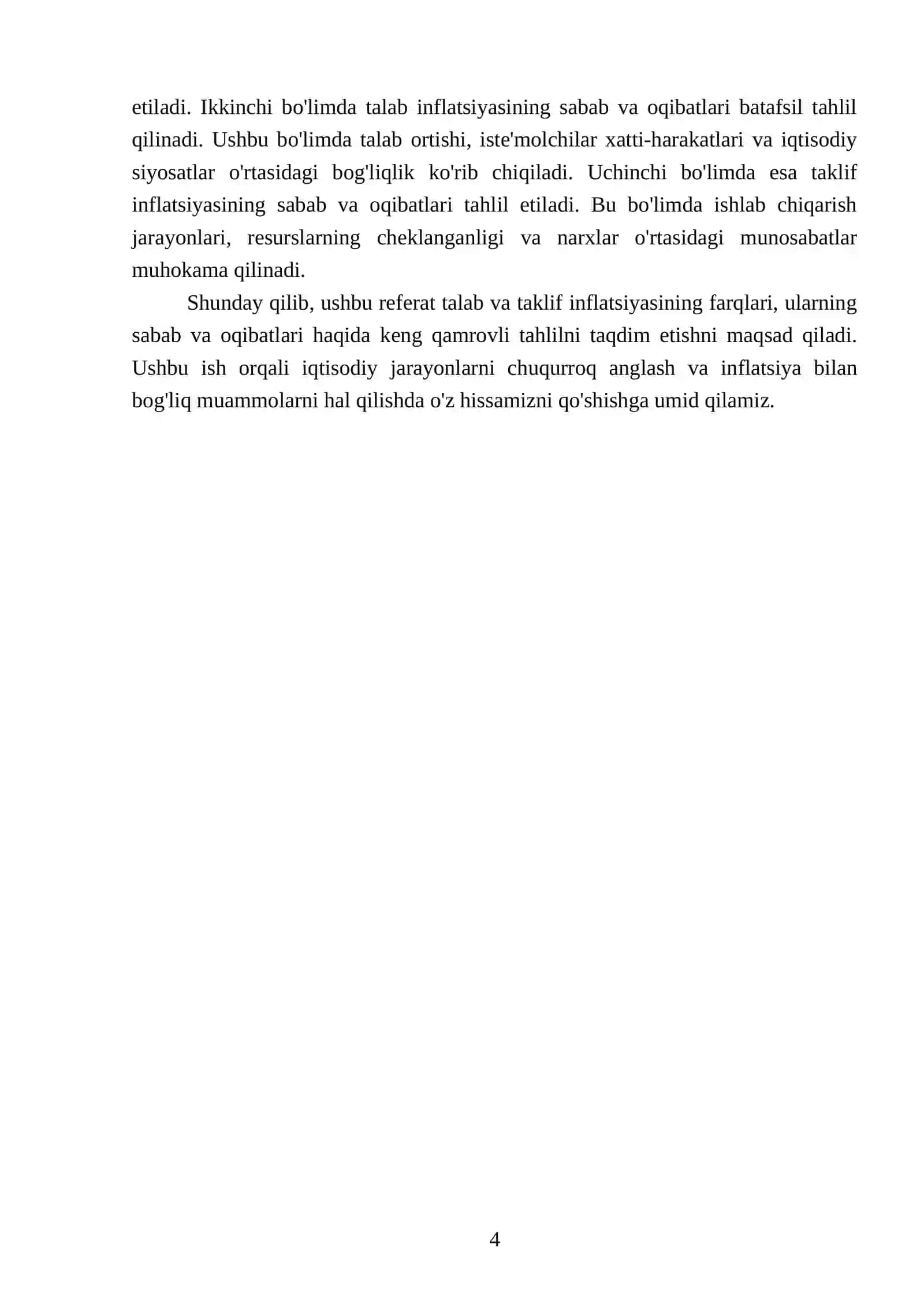 Talab va taklif infilatsiyasining farqlari 4