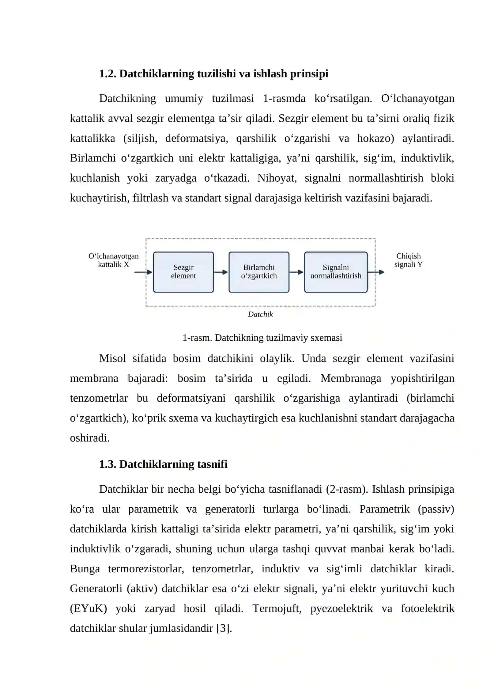 Datchiklar va oʻzgartkichlar 4