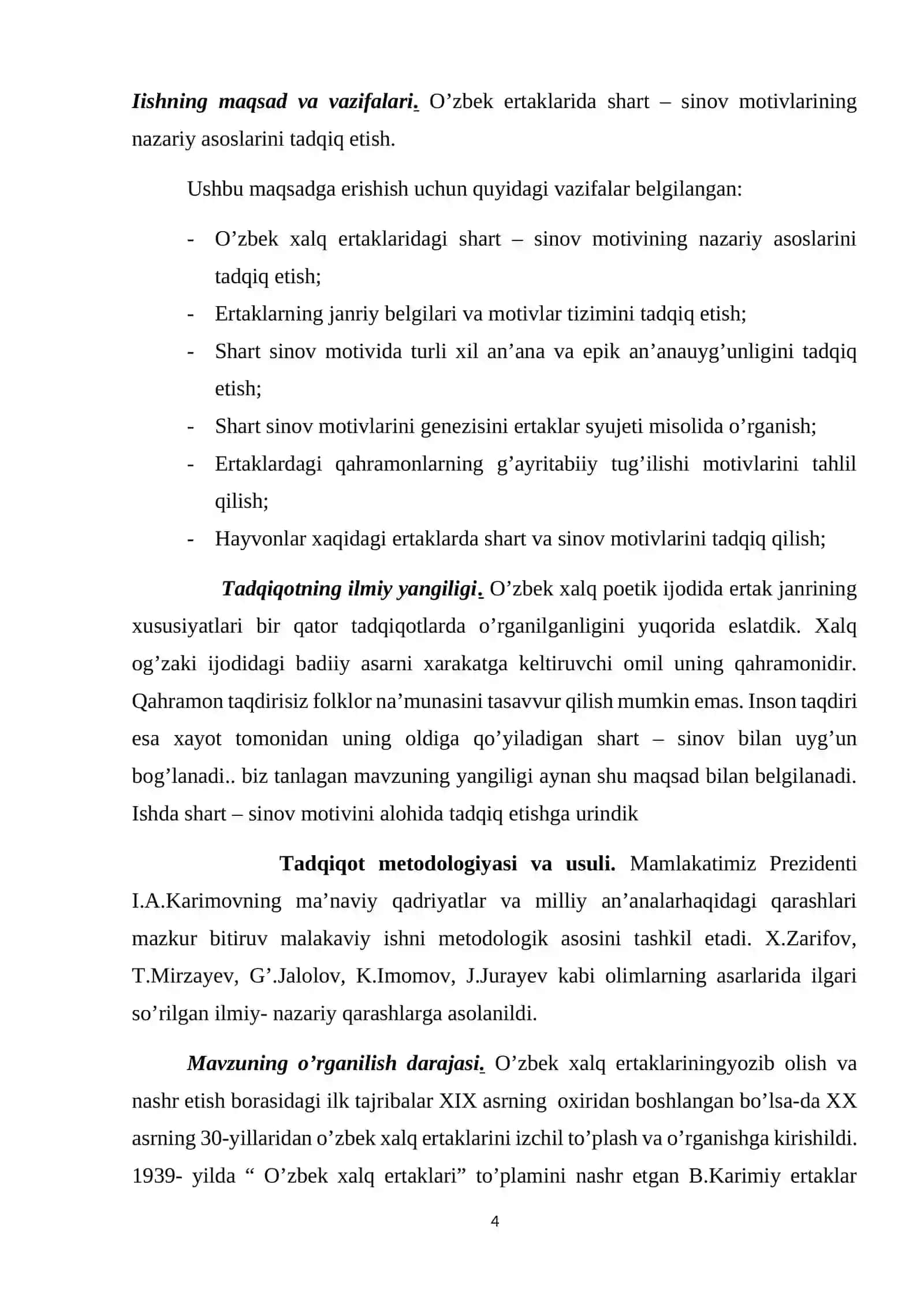 O‘zbek ertaklaridagi shart-sinov motivlarining nazariy asoslari 4