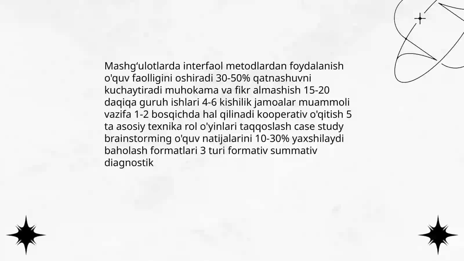 Toʻgarak ishlarini tashkil qilish metodlari va mashgʻulotlarga oʻquvchilarni qiziqtirish 4