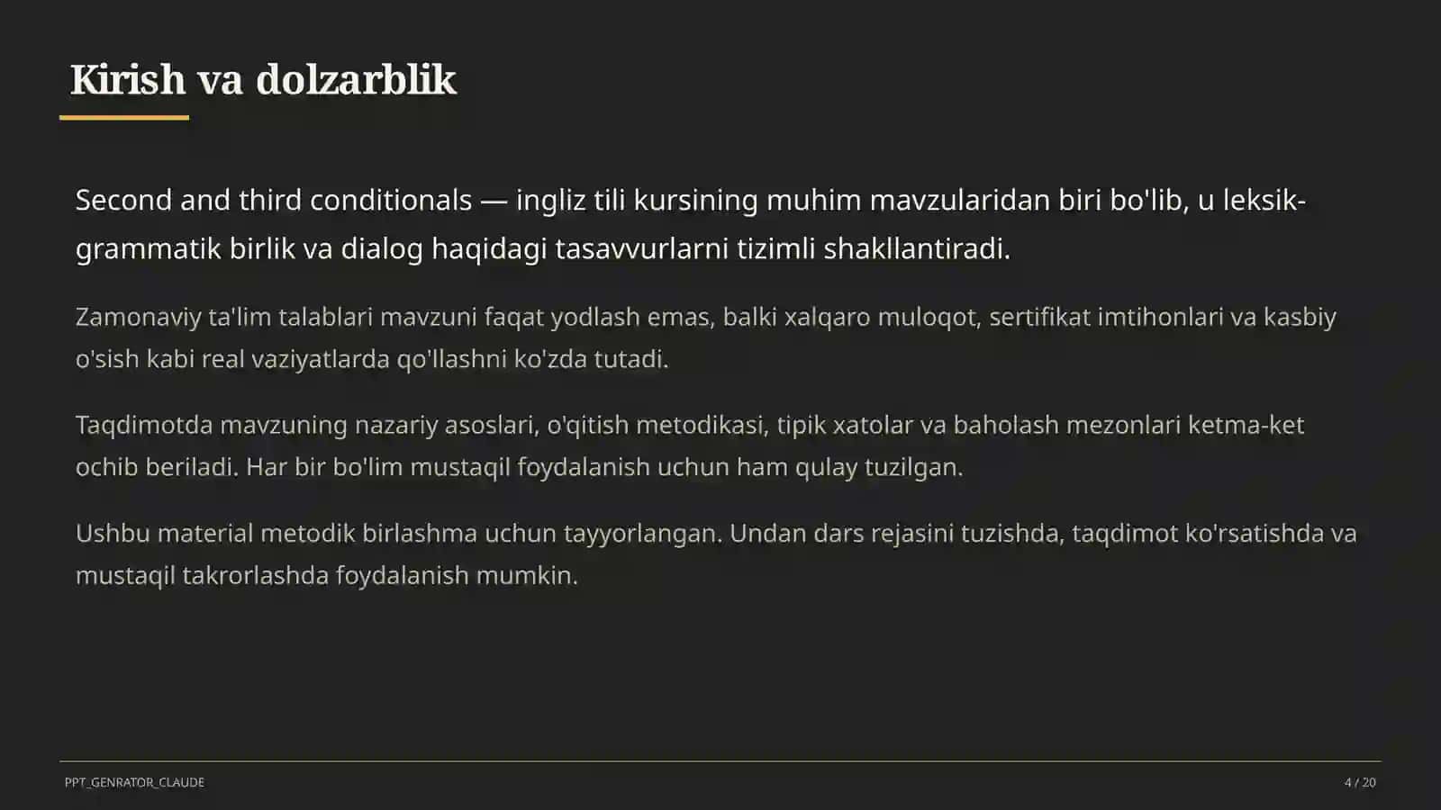 Second and third conditionals (10-sinf) 4