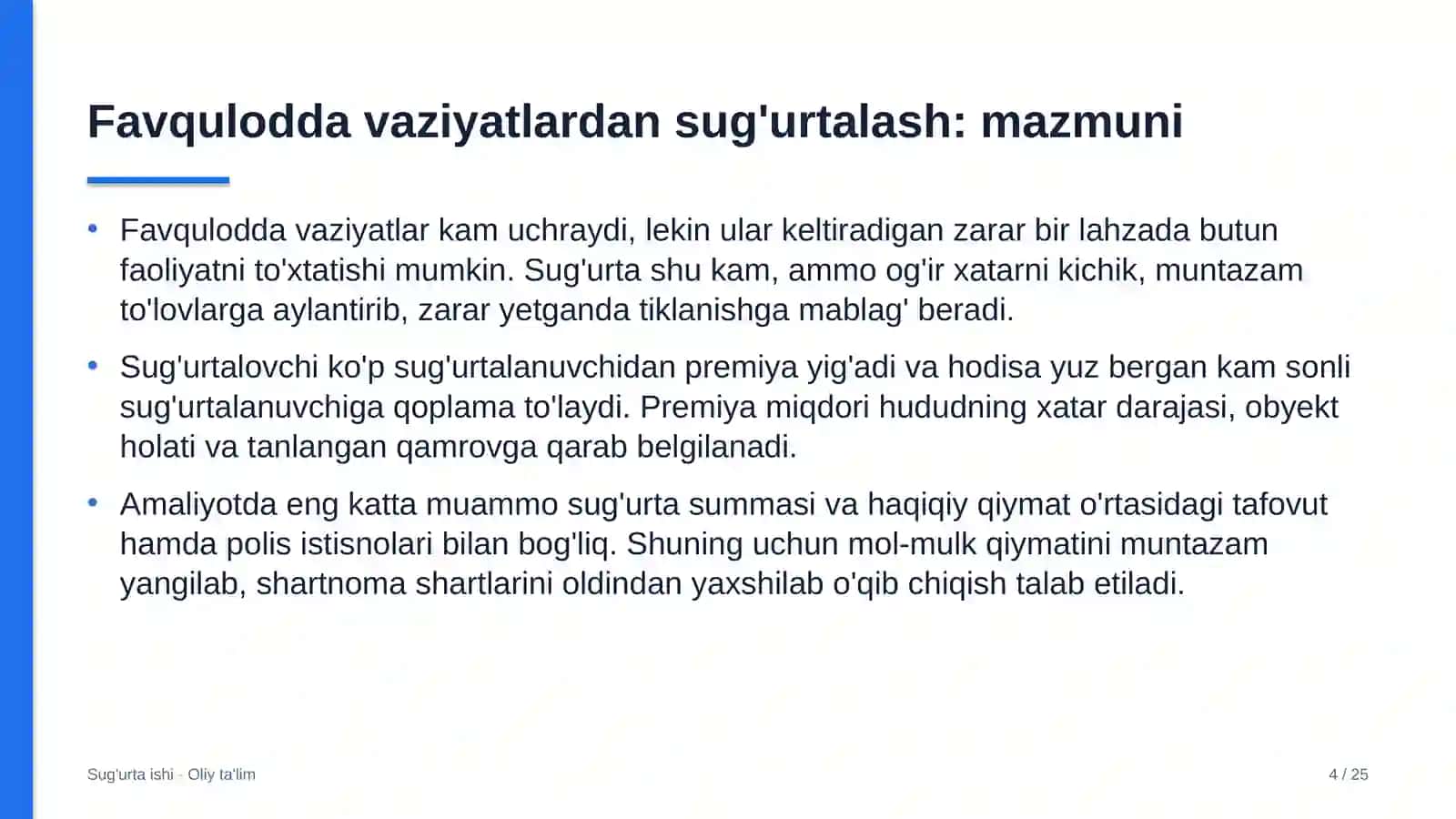 telemeditsinada favqulodda vaziyatlardan sug'urtalash 6698 4