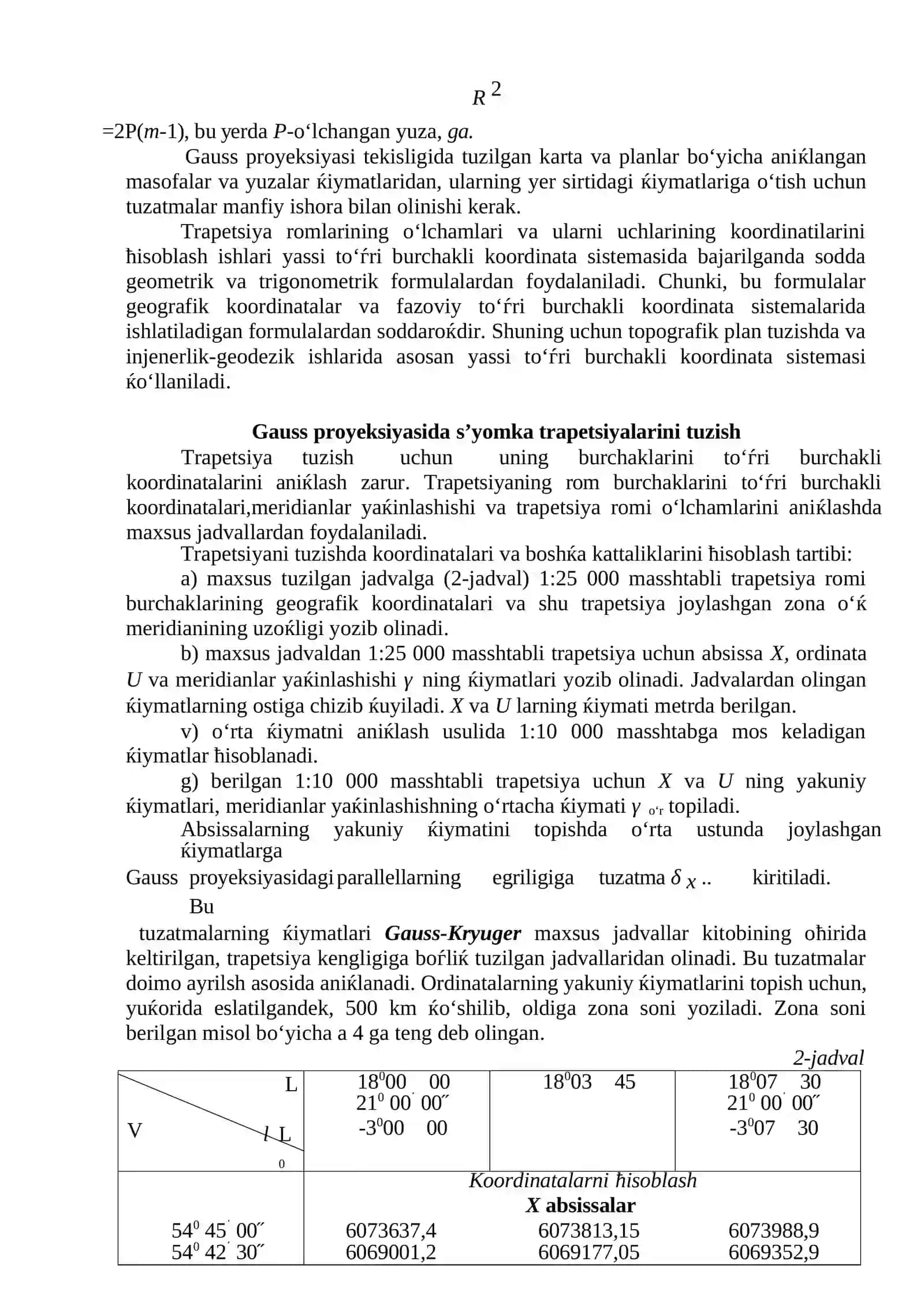 Topografik karta nomenklaturasini aniqlash mashqlari 4