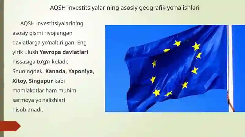 AQSHning xorijiy investitsiyalari 4