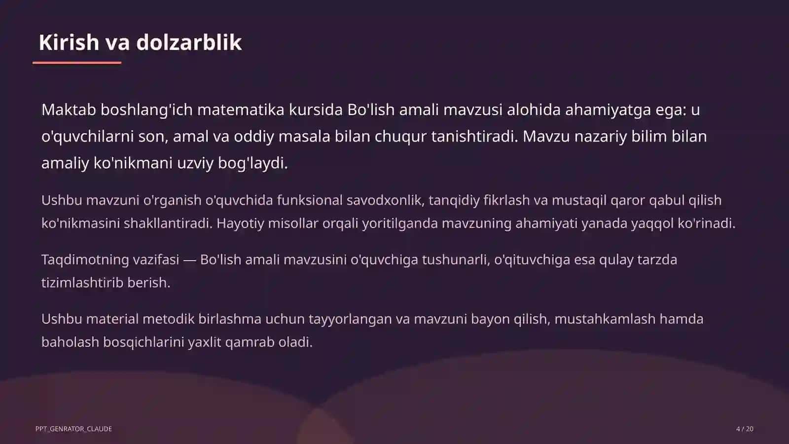 Bo'lish amali (2-sinf) 4