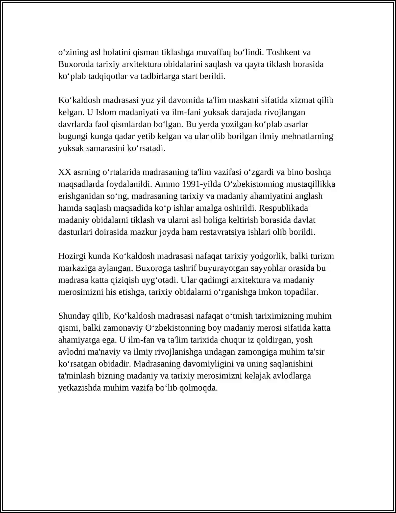 UZSAYYOH AI ELEKTRON GID MOBIL ILOVASINI ISHLAB CHIQISH (KOʼKALDOSH MADRASASI MISOLIDA) 4