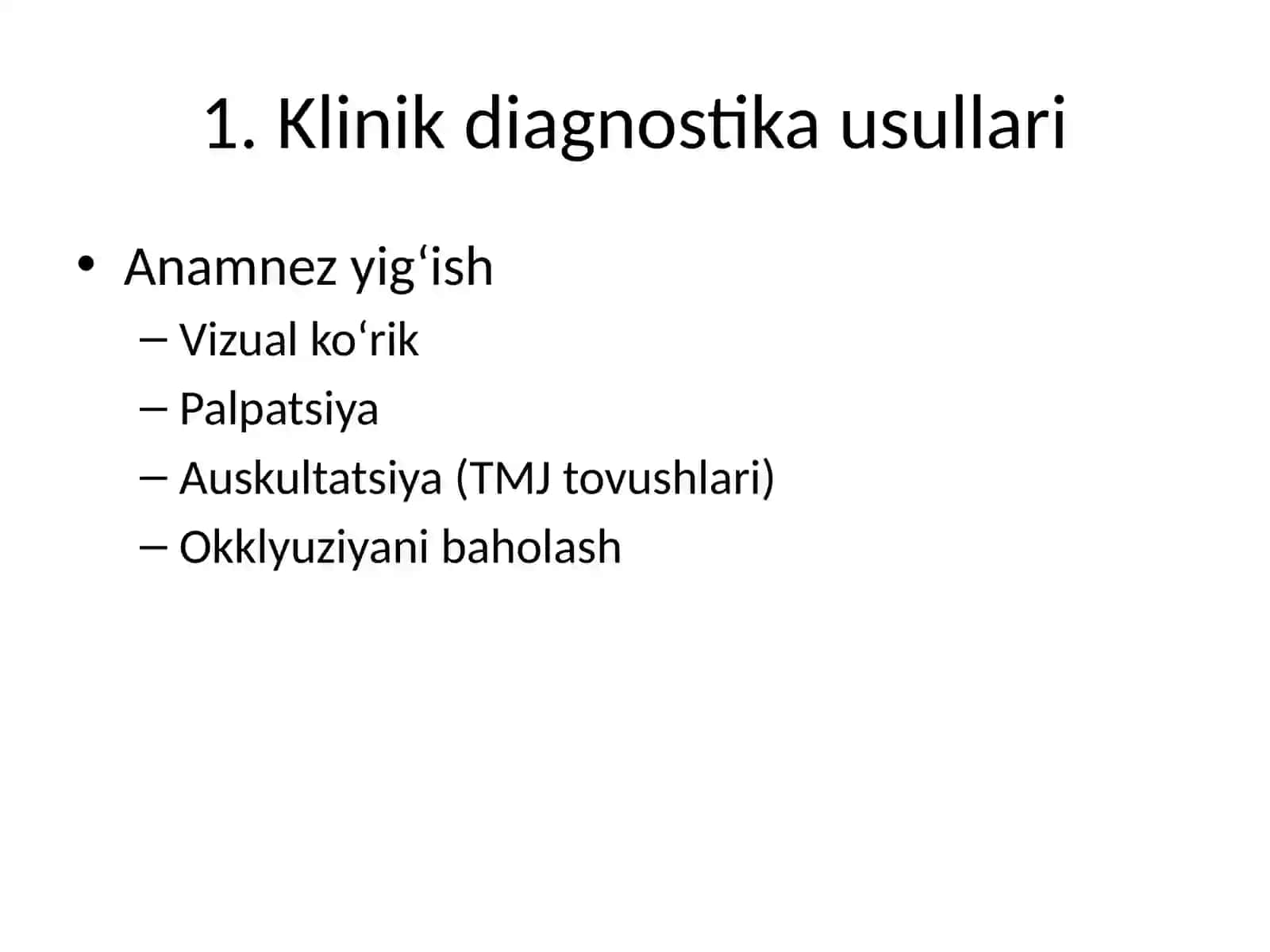 Gnatologiya diagnostika usullari 4