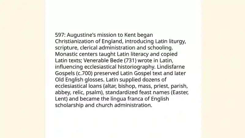 The impact of Latin on the development of the English language 4