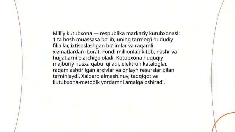 Respublikadagi kutubxona tarmoqlari va tizmlari 4