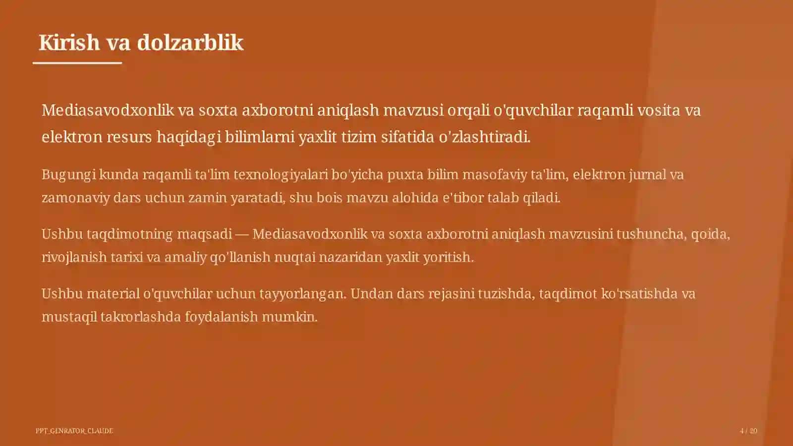 Mediasavodxonlik va soxta axborotni aniqlash 4