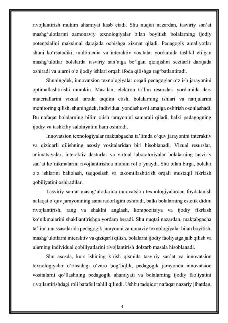 Tasviriy san'at elementlarini o'rgatishda innovatsion texnologiyalardan foydalanish 4