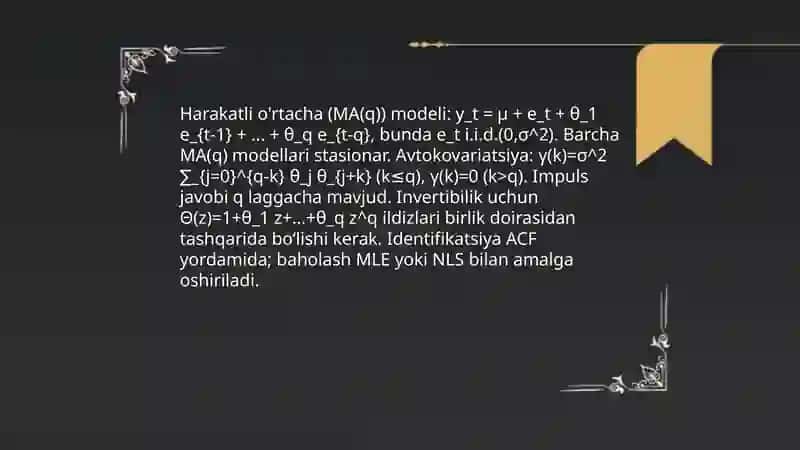 Dinamik ekonametrik modellar 4
