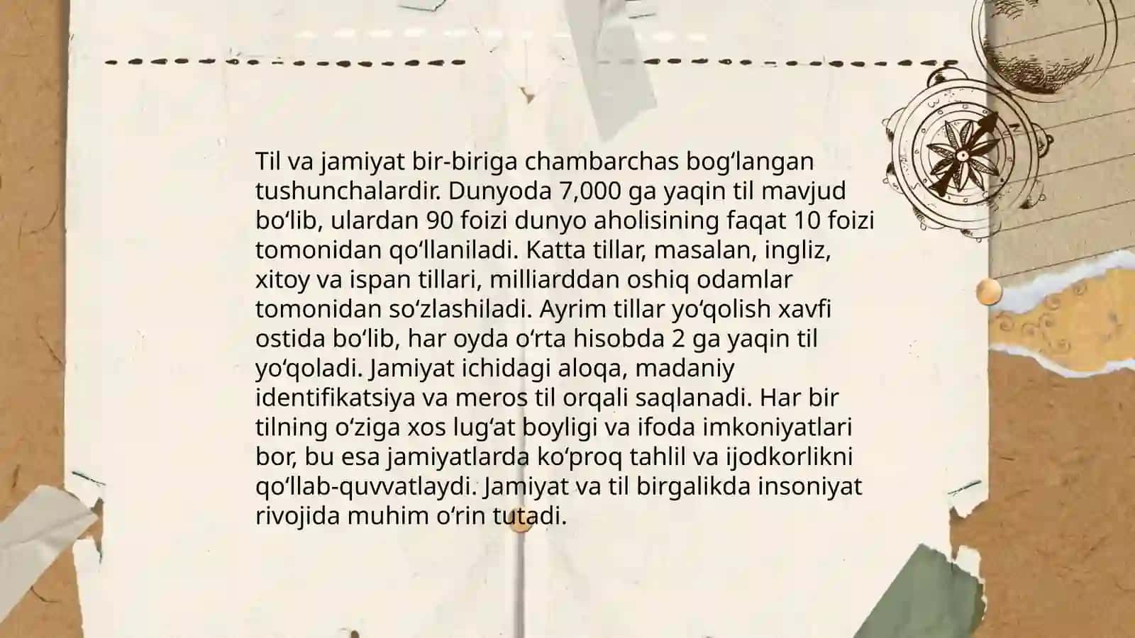 Dialektal oʻrganishlar 4