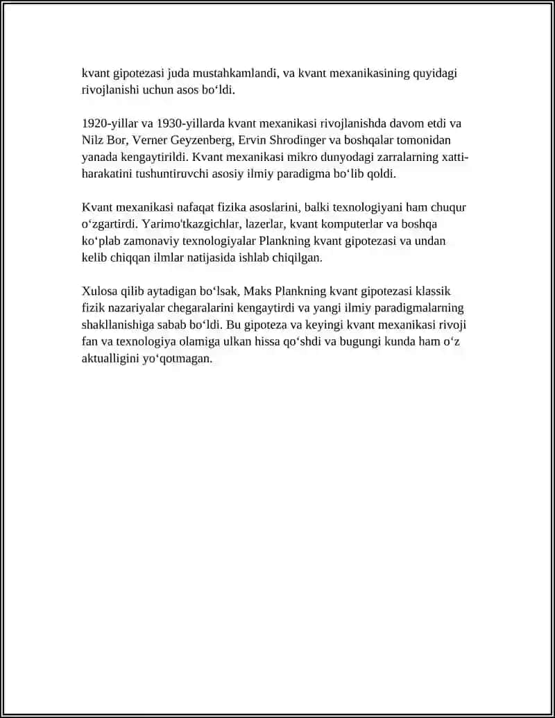 KVANT MEHANIKANING YARATILISHI VA KIMYONING TARAQQIYOTI 4