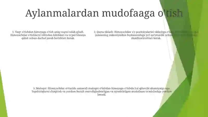 Turli Sharoitlarda Mudofaaga OʻTish 4