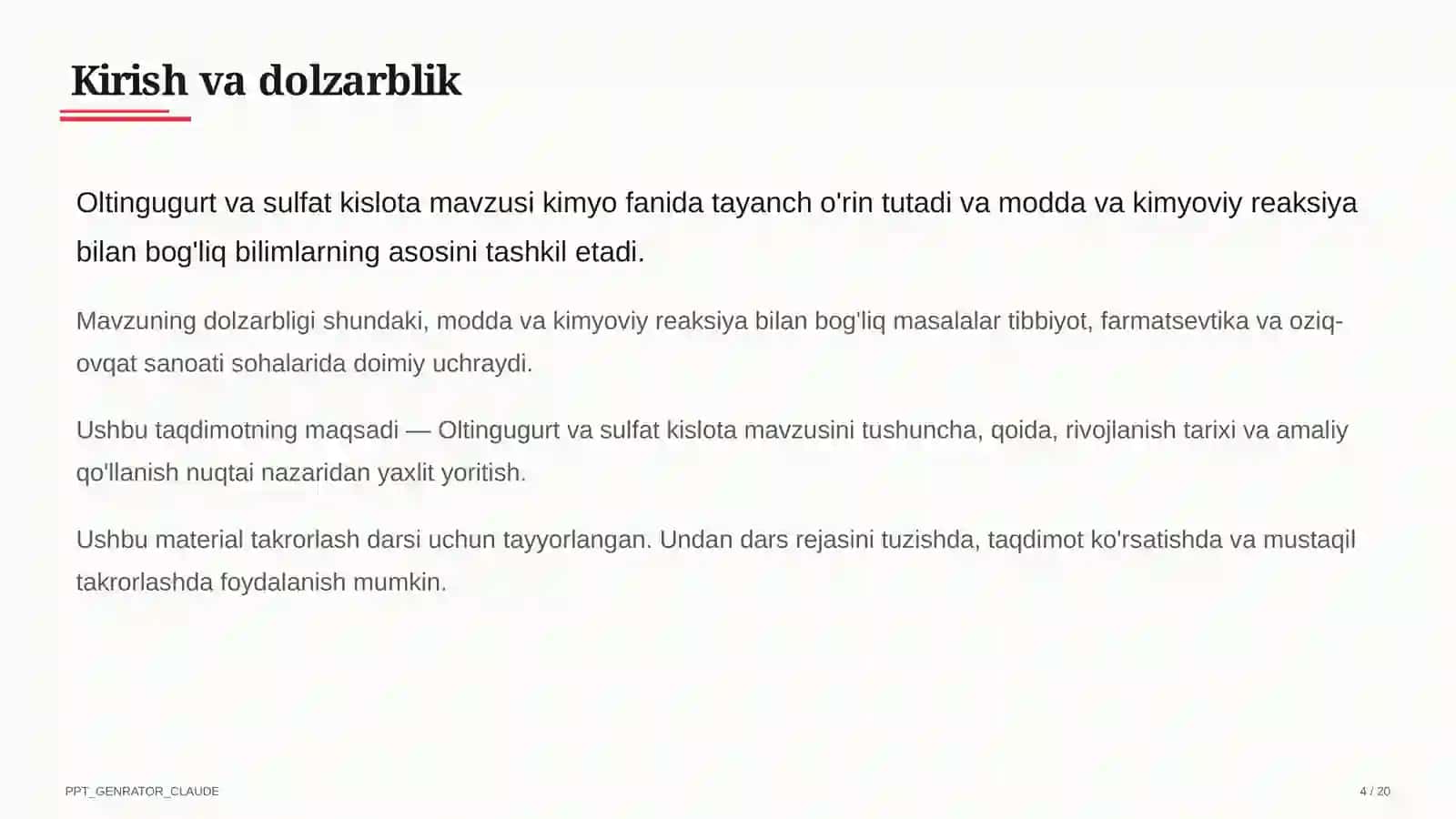 Oltingugurt va sulfat kislota (9-sinf) 4