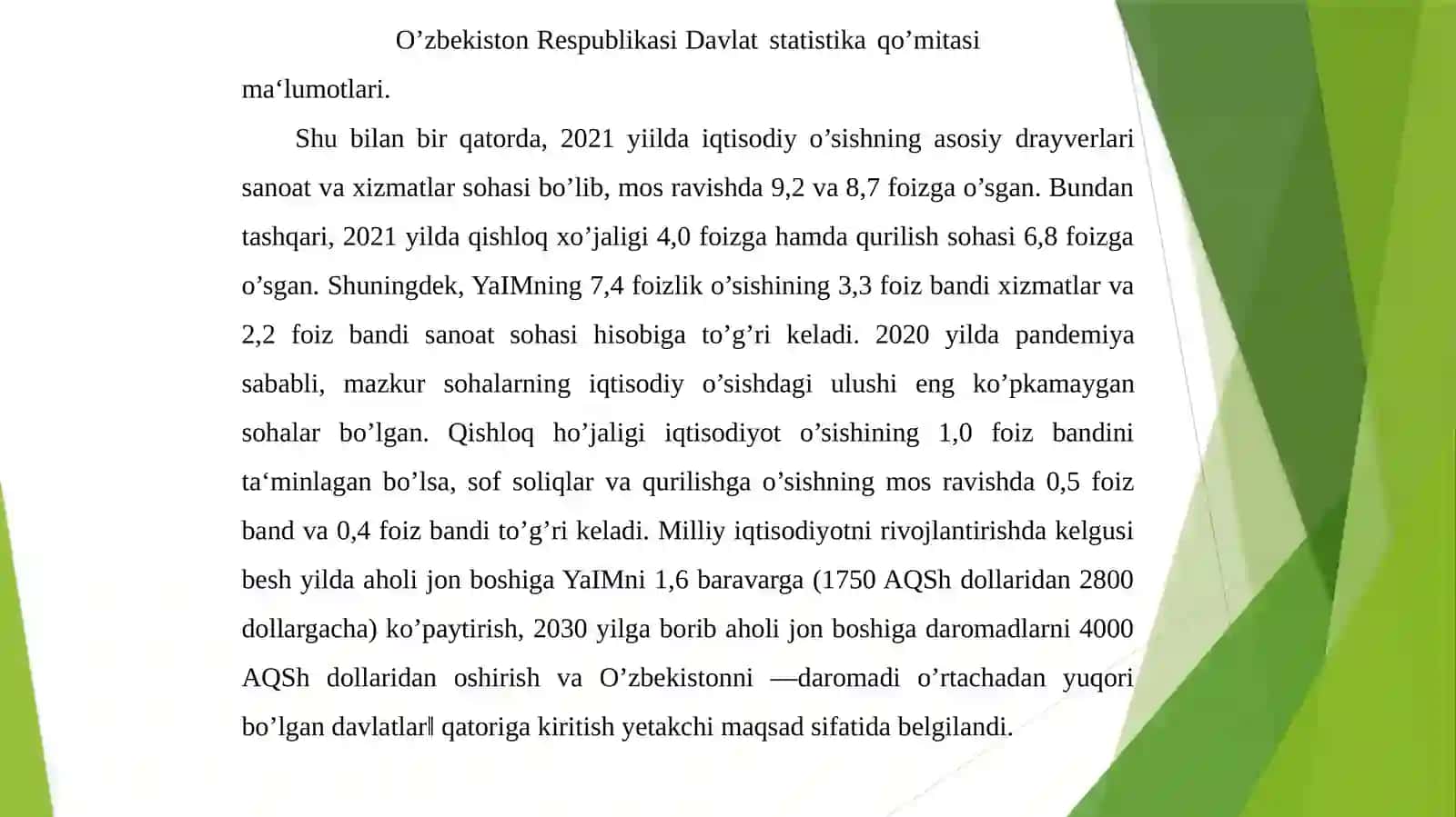 Iqtisodiyo’sishning mazmuni va turatlari 4