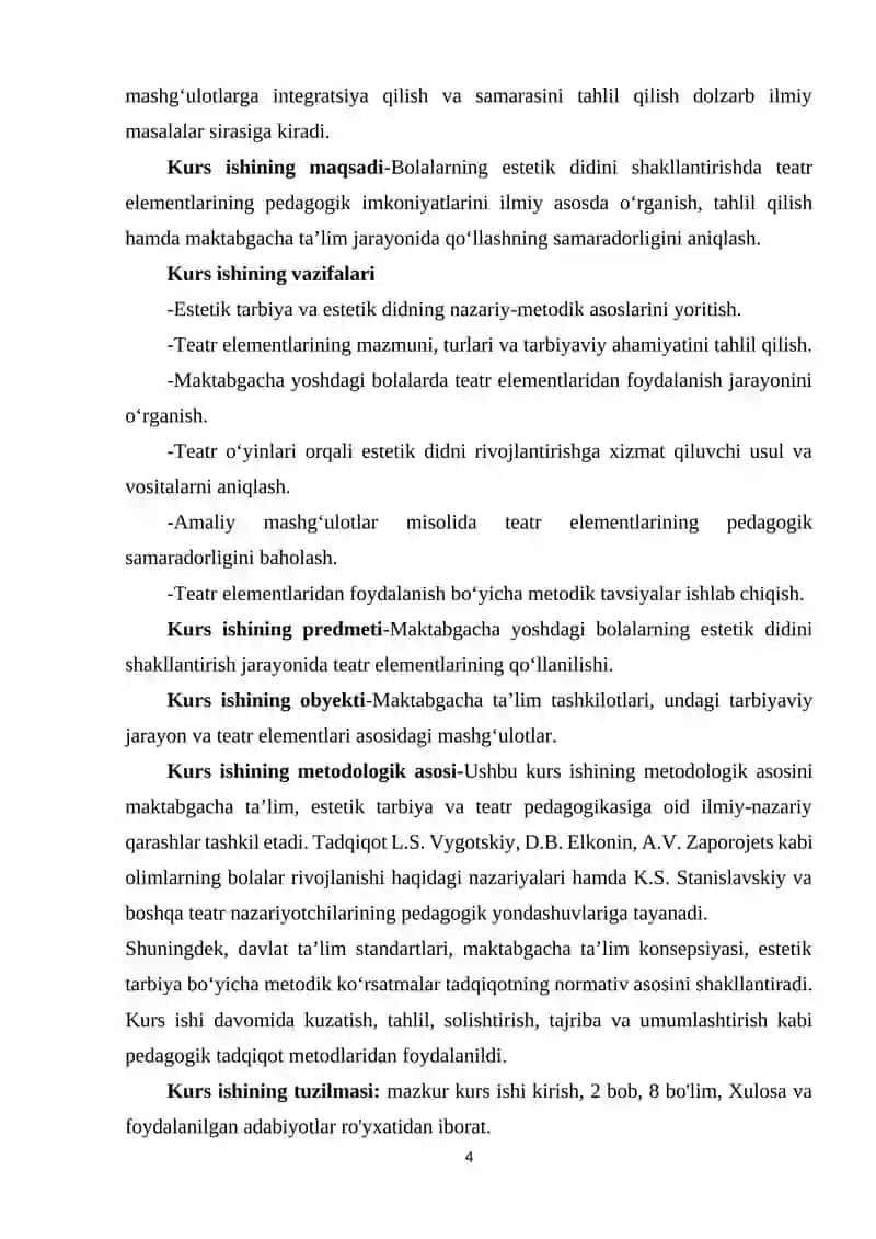 Bolalarning estetik didini shakillantirishda teatr elementlarining o'rni 4