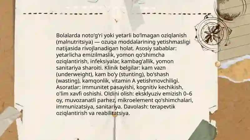 Bolalar salomatligining zamonaviy muammolari 4