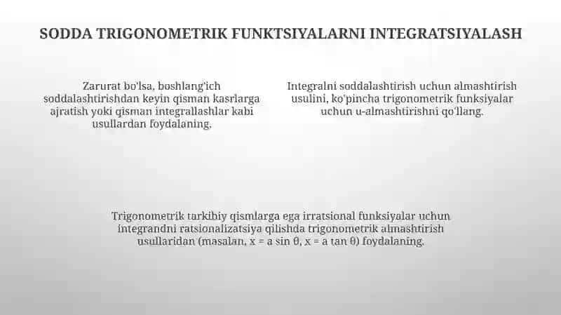 Takomillashgan Usullar 4