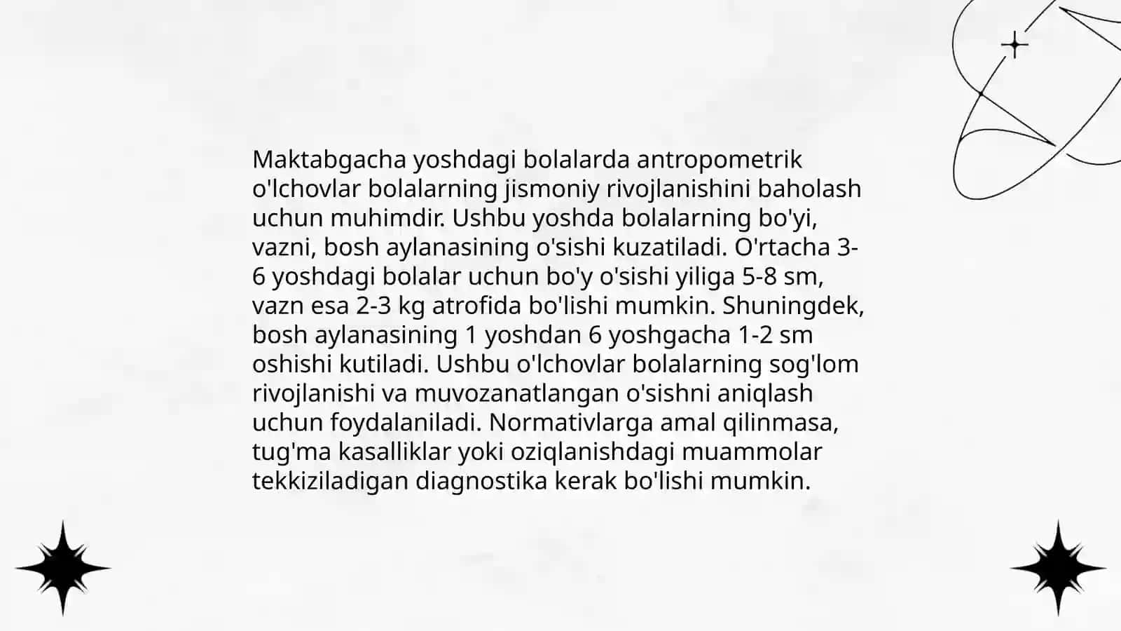 Maktabgacha ta'lim muassasalarida bolalarlarning jismoniy rivojlanishini baholash 4