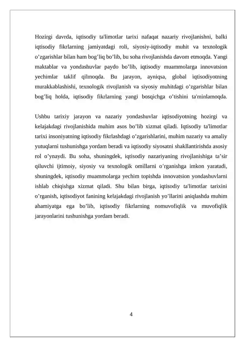 Iqtisodiy ta'limotlar tarixi 4