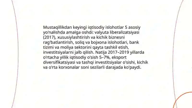 O’zbekistonning iqtisodiy mustaqilligi 4