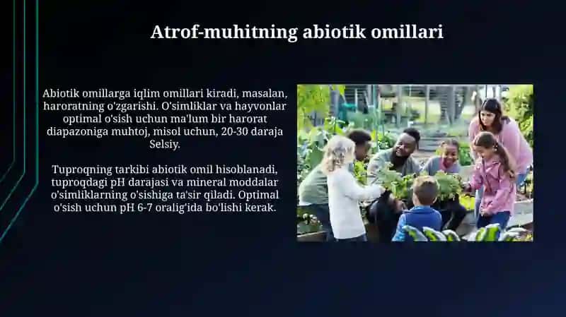 Ekologik muammolar va asosiy omillar 4