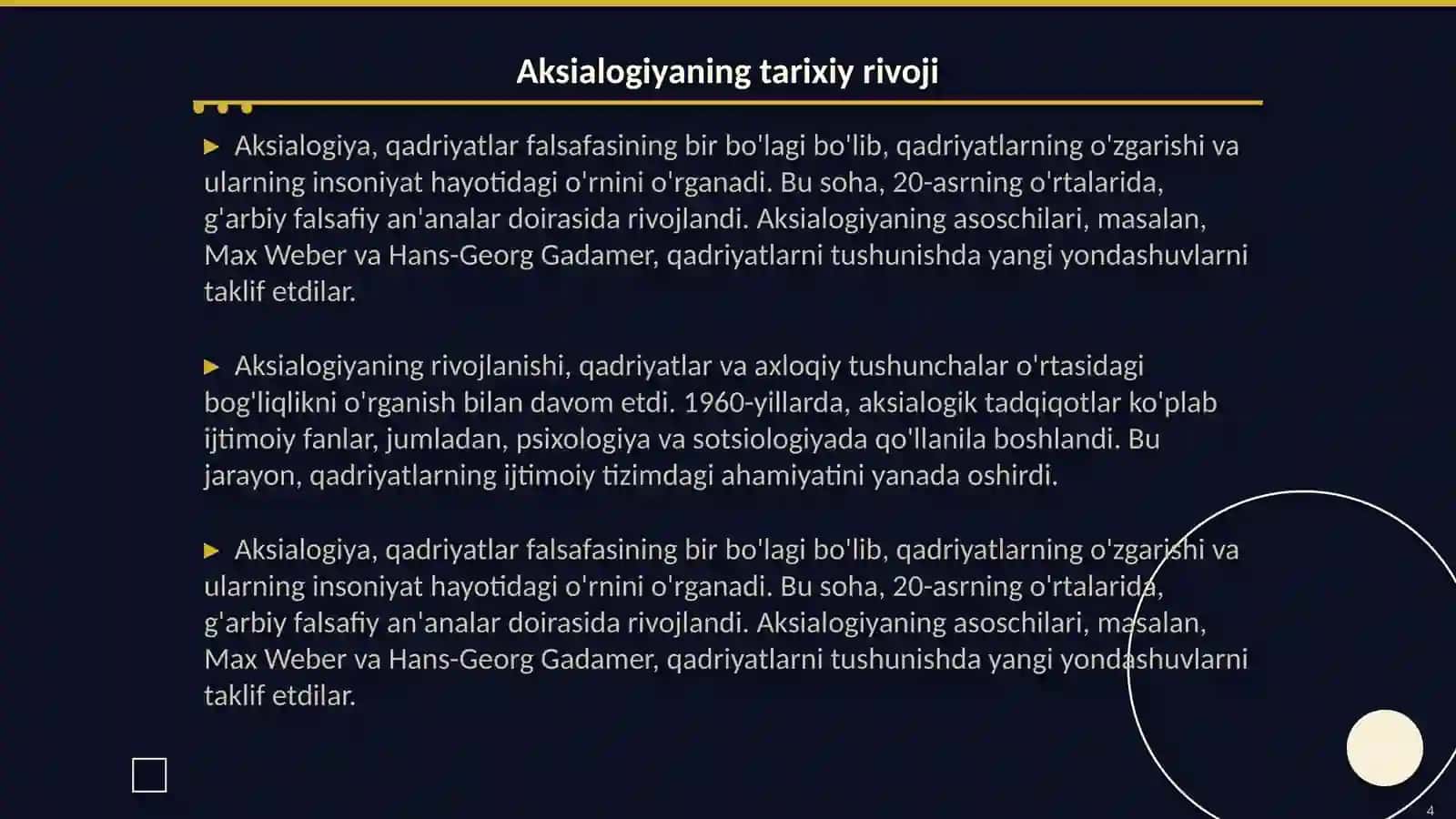 Qadriyatlar falsafasi Aksialogiya 4
