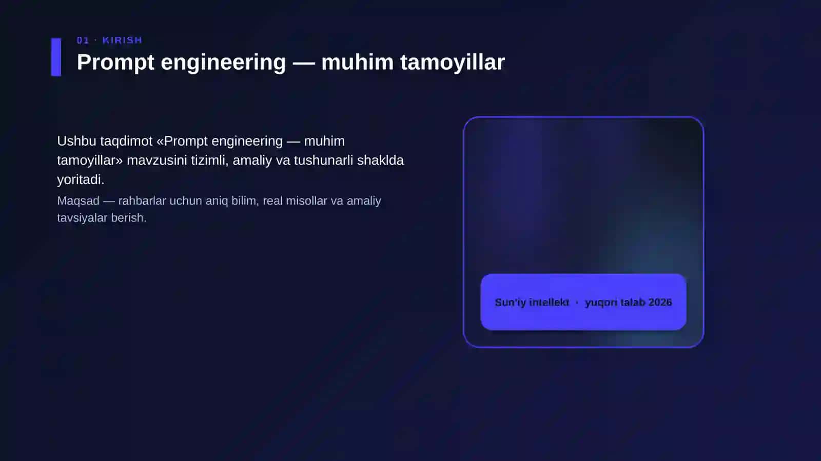 Prompt engineering — muhim tamoyillar 4
