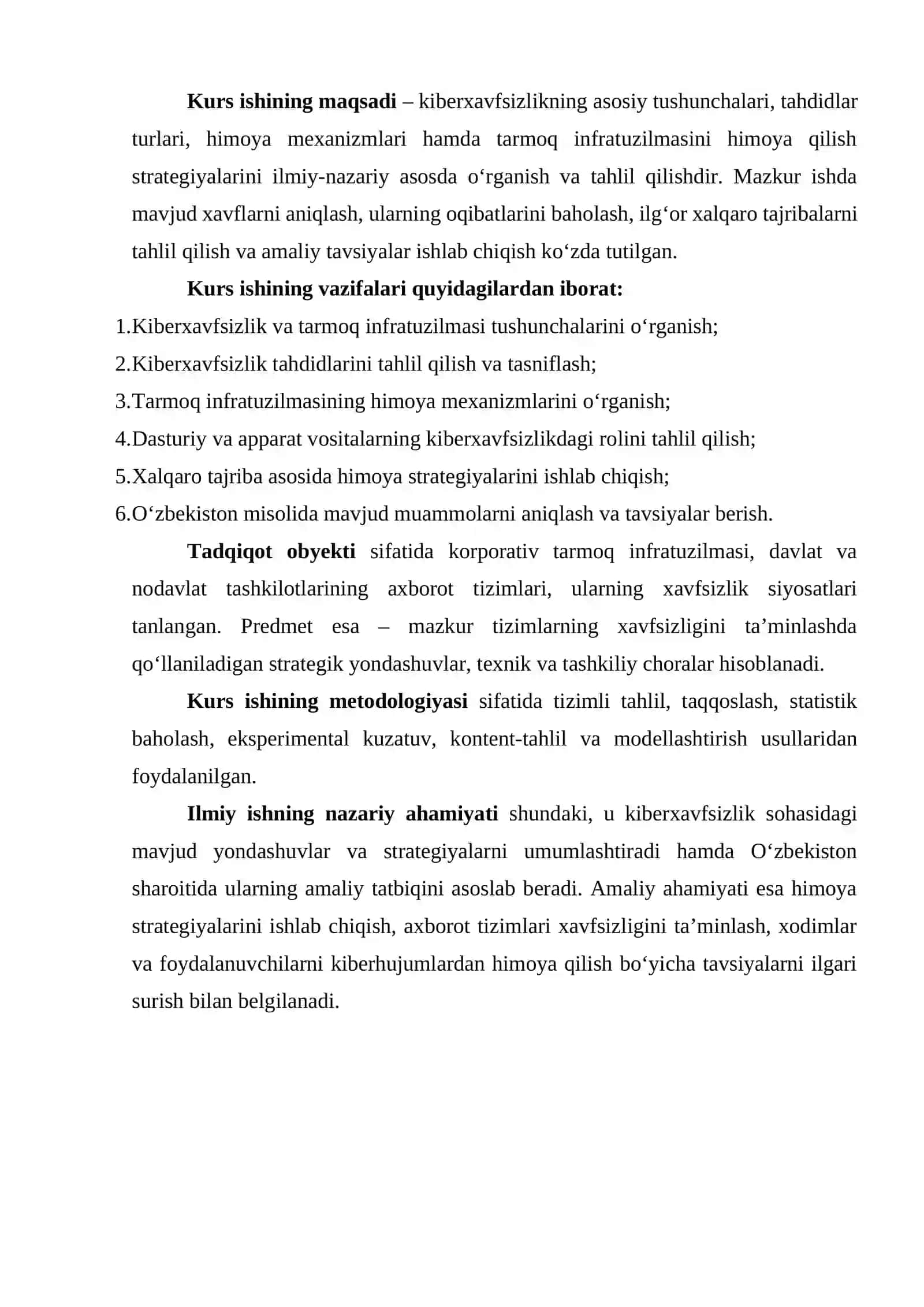 Kiberxavfsizlik va tarmoq infratuzilmasini himoya qilish strategiyasi 4
